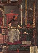 CARPACCIO, Vittore Vision of St Augustin (detail) dsf oil painting on canvas